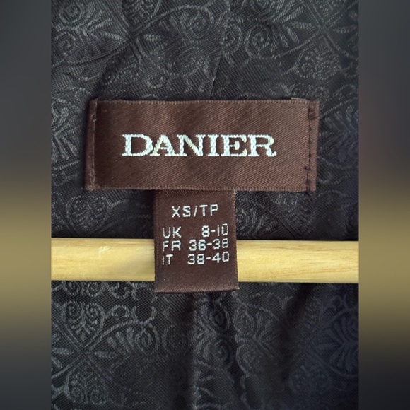 DANIER Y2K black leather Jacket size XS - Picture 7 of 15